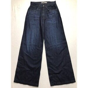 NWT HUDSON Jodie Wide Leg Jeans Women 25(28x32) Moonlit Dark Wash Hi Rise